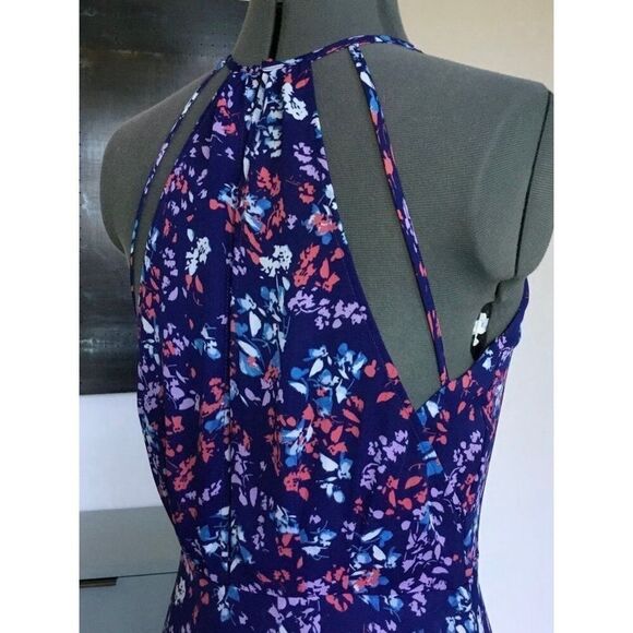 NEW Parker Women’s Extra Small Sweet Pea Floral Print Halter Maxi Dress - Picture 7 of 9
